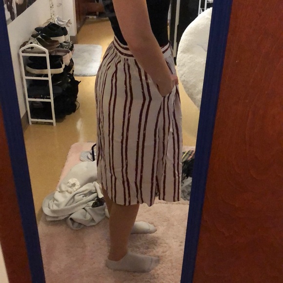 stripped midi skirt - Picture 2 of 3